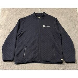 Marine Layer Corbet Quilted Bomber Jacket Men's 3XL Full Zip Blue‎
